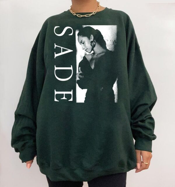 Sade Vintage 90s T-Shirt, Sade Concert Shirt, Sade Pop Music Fan shirt, Sade Gifts for Men Women Unisex Tee, Sade Adu Gift Merch - Image 4