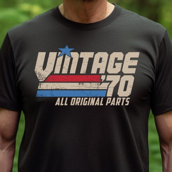Retro 55th Birthday Gift for Men, Vintage 1970 T-Shirt, 55 Years Old Gift, Classic Eighties Tee, Birthday Present for Him, Dad, Husband G-70
