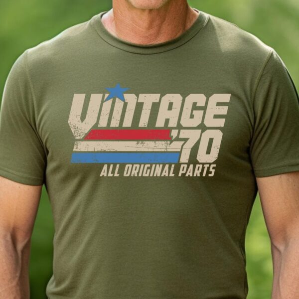 Retro 55th Birthday Gift for Men, Vintage 1970 T-Shirt, 55 Years Old Gift, Classic Eighties Tee, Birthday Present for Him, Dad, Husband G-70 - Image 8