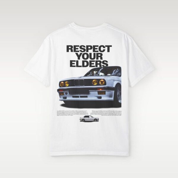 Retro BMW E30 T-Shirt Classic Euro Car Graphic Tee for JDM & Vintage Car Enthusiasts, 80s Streetwear Style Shirt - Image 4